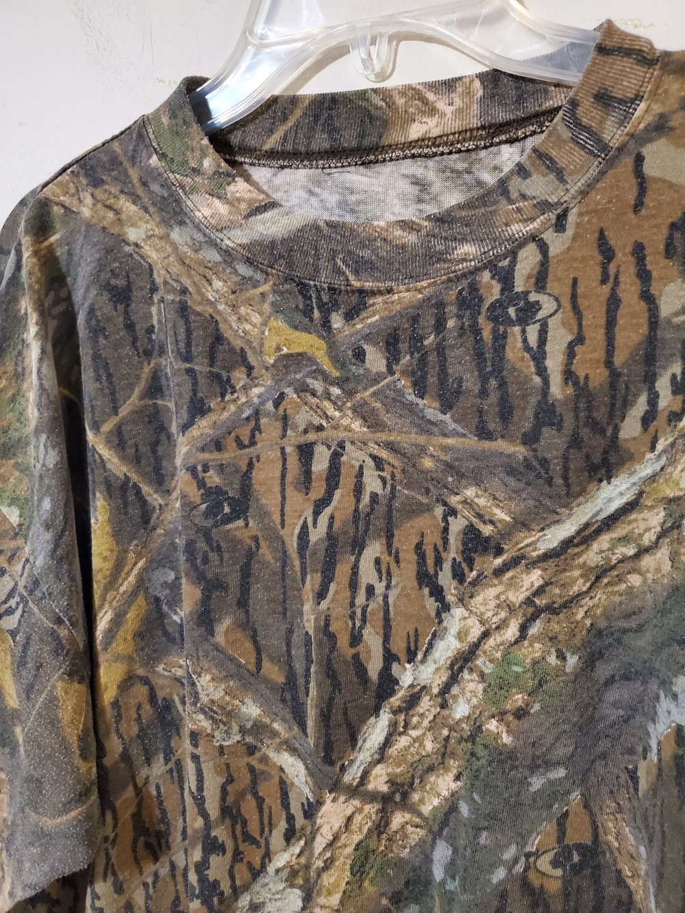 90s Mossy Oak Shadow Woodland Camo Short Sleeve Tee - Brown Realtree - Picture 5 of 7